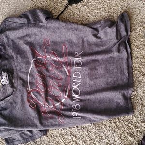 New with tag Lucky black David Bowie tee